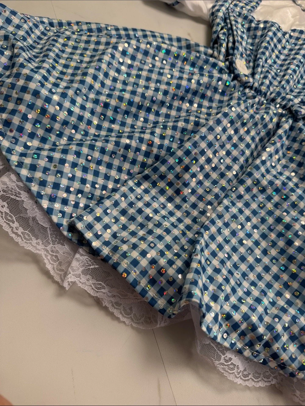 Rubies Wizard Of Oz Dorothy Dress Costume Halloween Sz Small Youth Girls sparkle